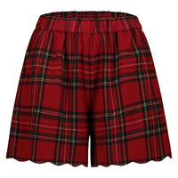 Short Tartan Rosso