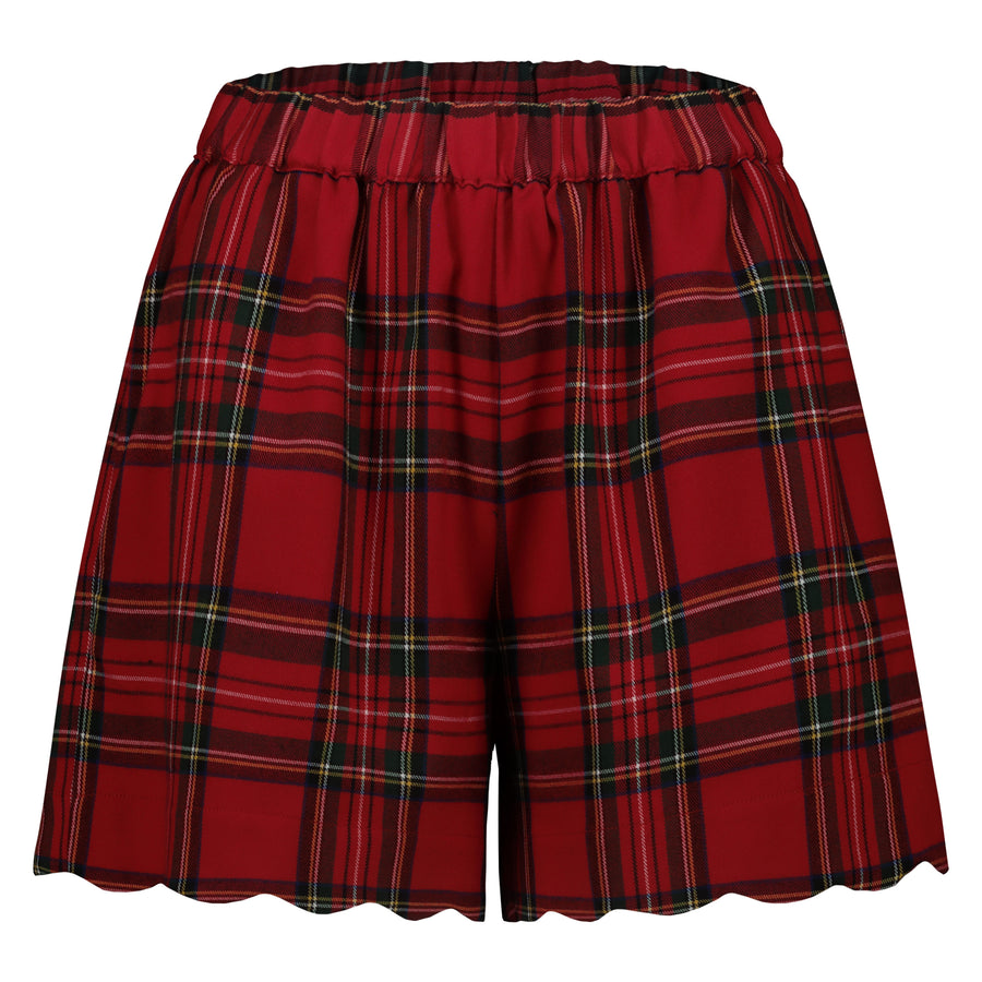 Short Tartan Rosso