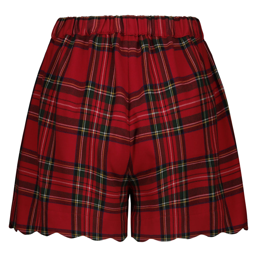 Short Tartan Rosso