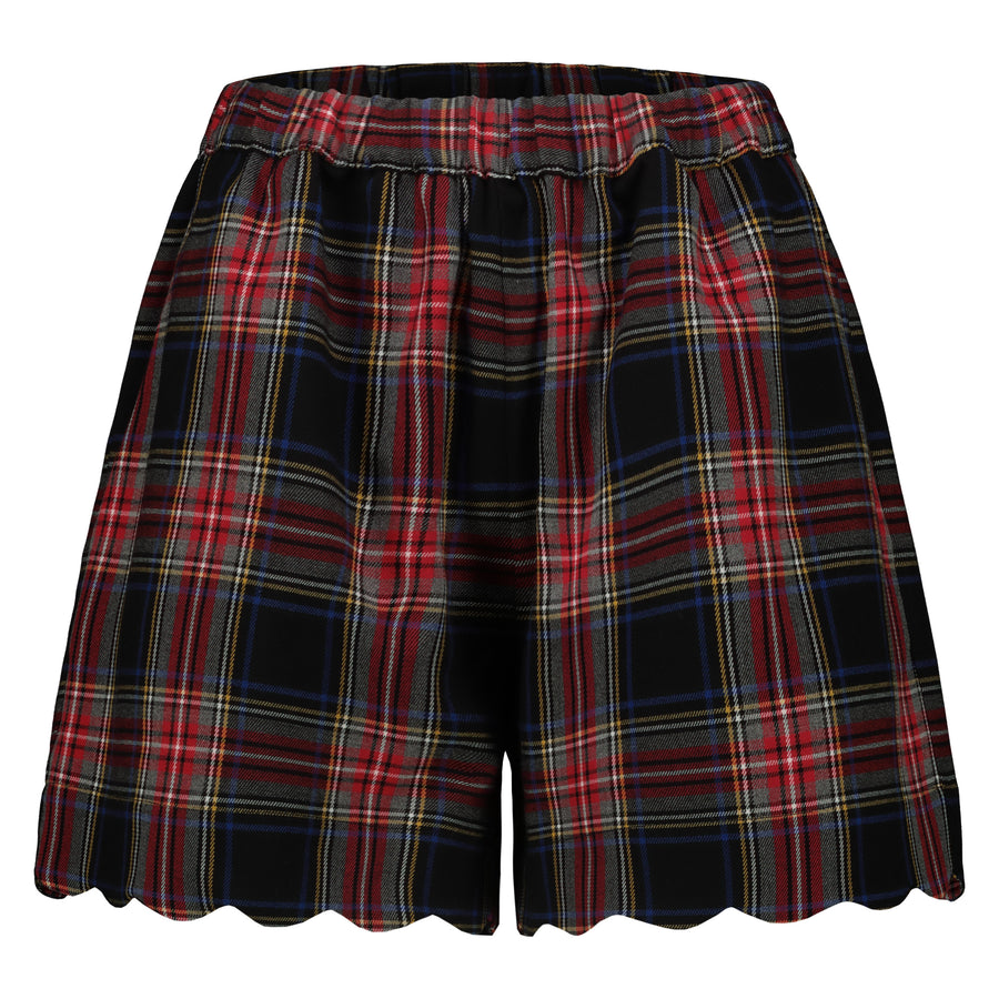 Short Tartan Nero