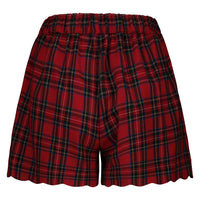 Short Tartan Rosso Quadretti